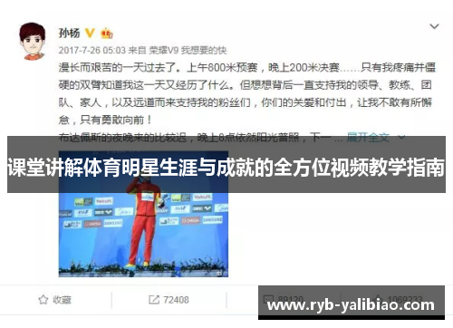 课堂讲解体育明星生涯与成就的全方位视频教学指南